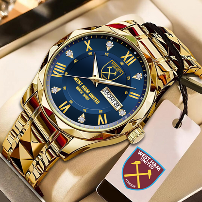 WES Alloy Luxury Quartz Watch DATND TANTD