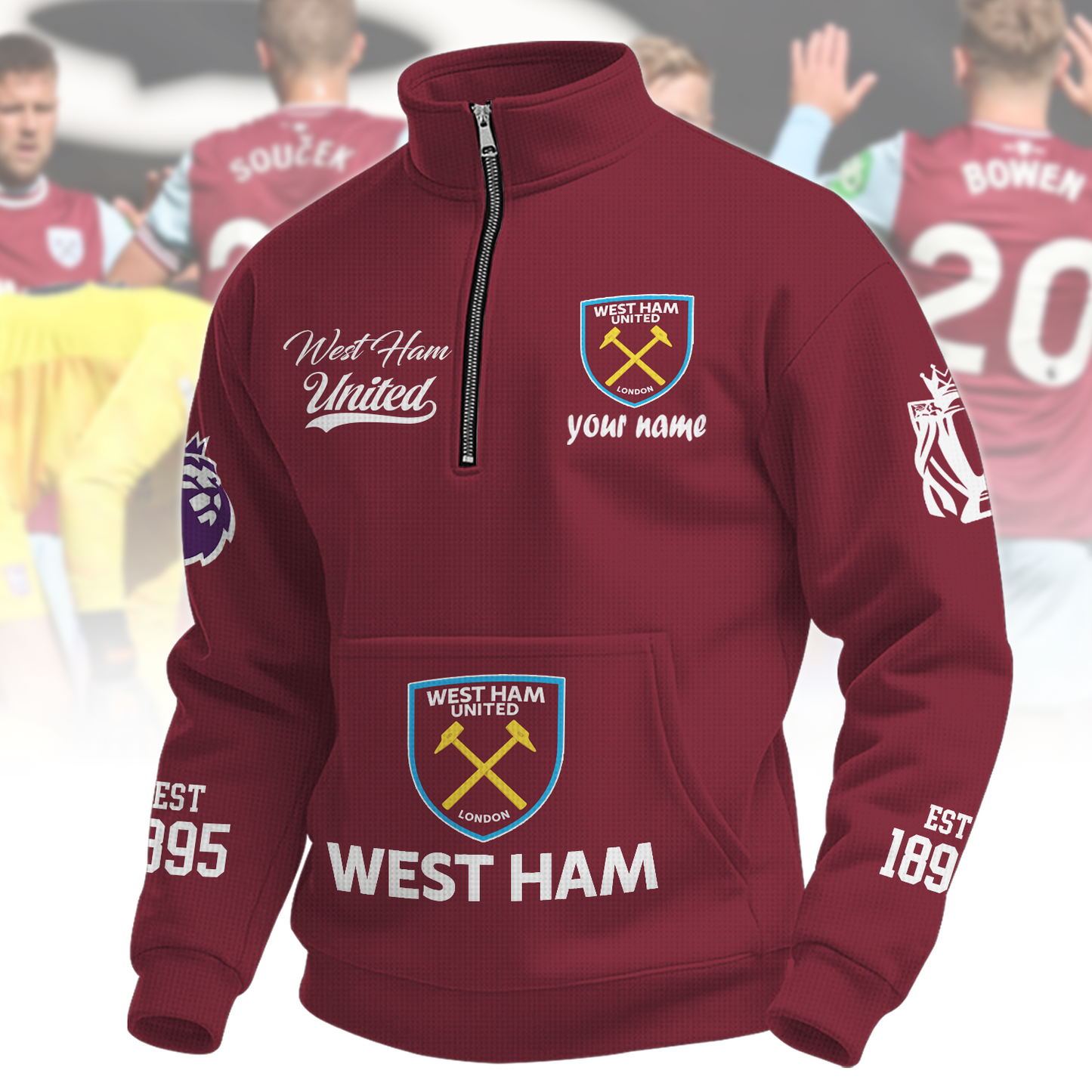 WES x EPL Quarter-Zip Sweatshirt DatND DVT