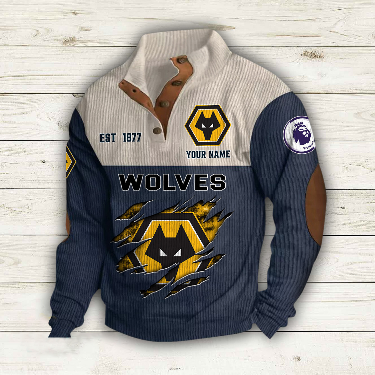 WOL  x EPL Double Breasted Stand Collar Hoodies DATND TANTD