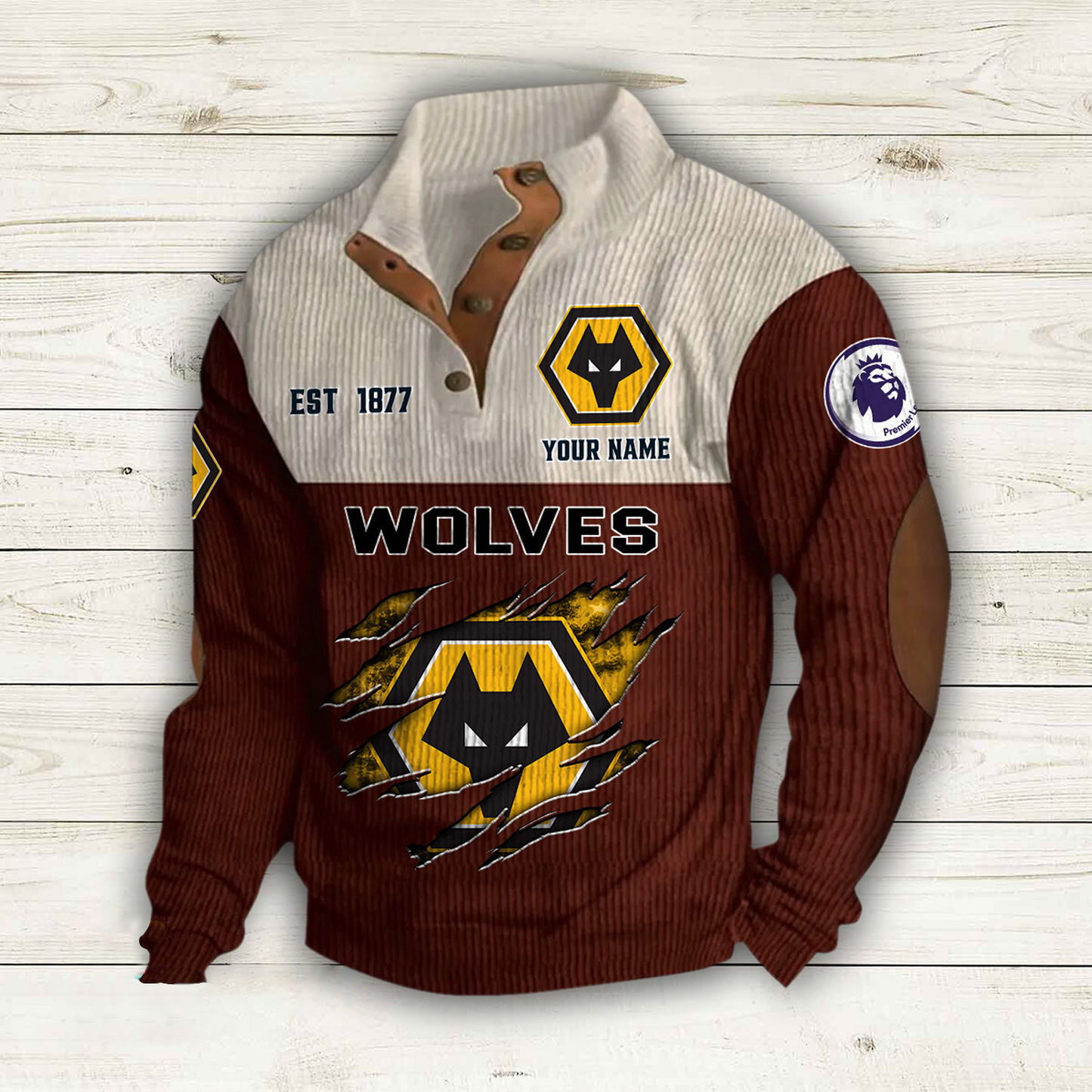 WOL  x EPL Double Breasted Stand Collar Hoodies DATND TANTD