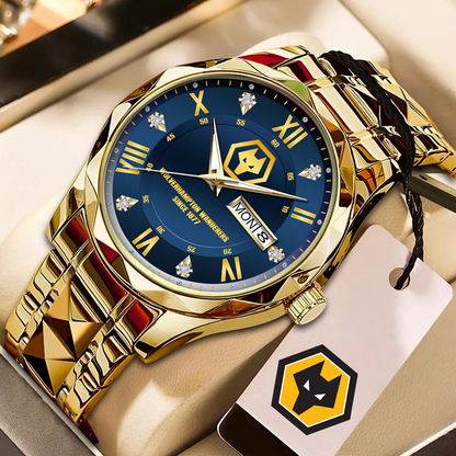 WOL Alloy Luxury Quartz Watch DATND TANTD