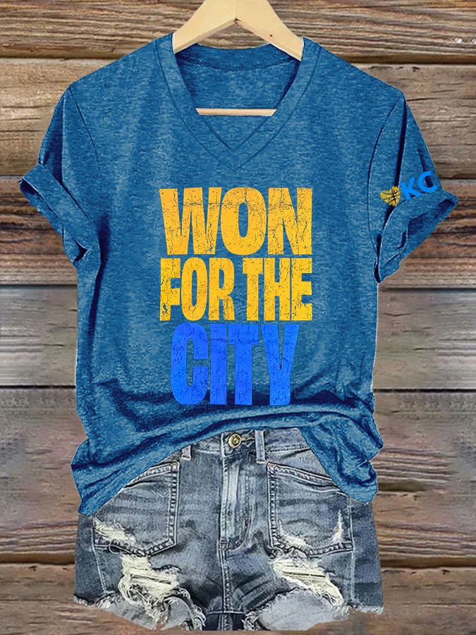 Women's Basketball Print V14 V-Neck T-Shirt DDT NTL