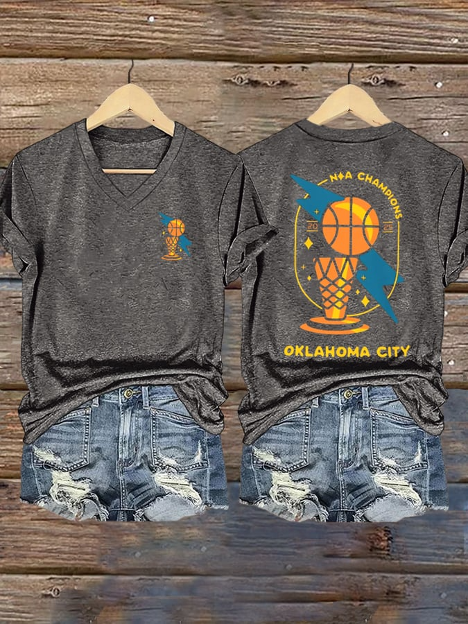 Women's Basketball Print V2 Casual T-Shirt DDT NTL