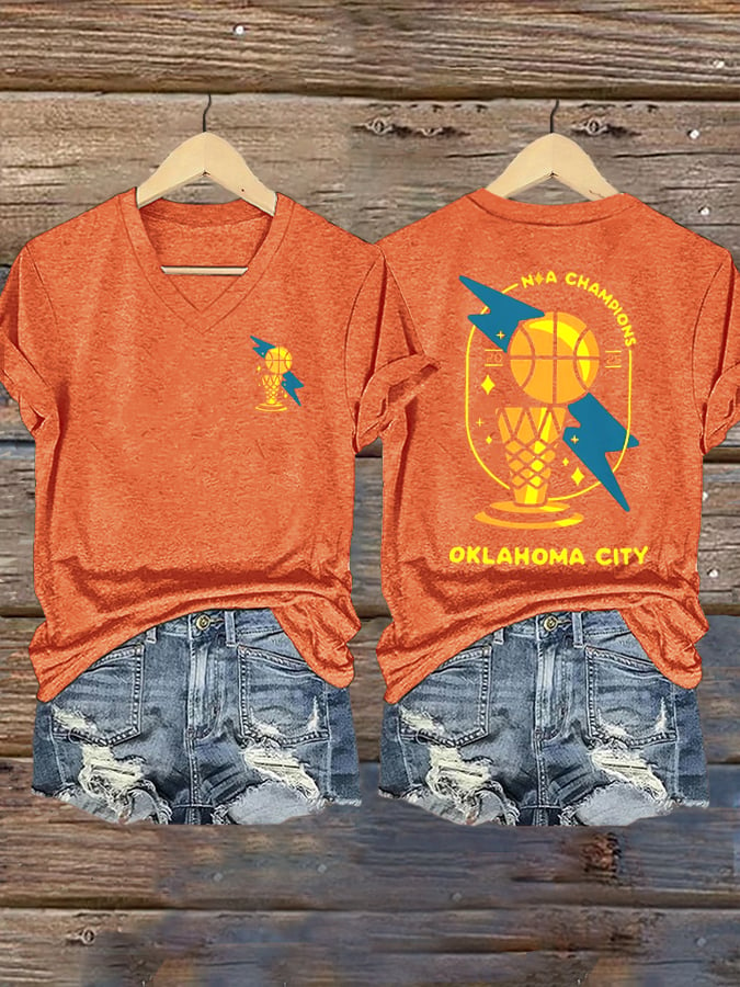 Women's Basketball Print V2 Casual T-Shirt DDT NTL