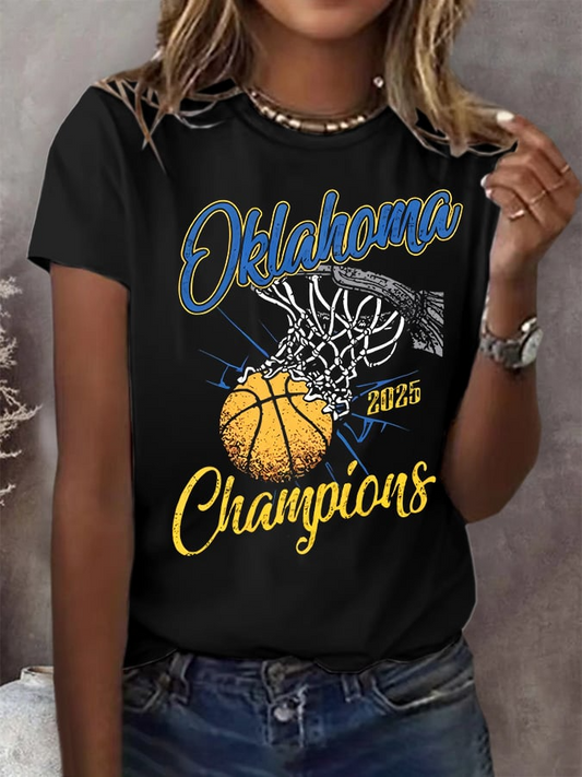 Women's Basketball Print V3 Crew Neck T-Shirt DDT NTL