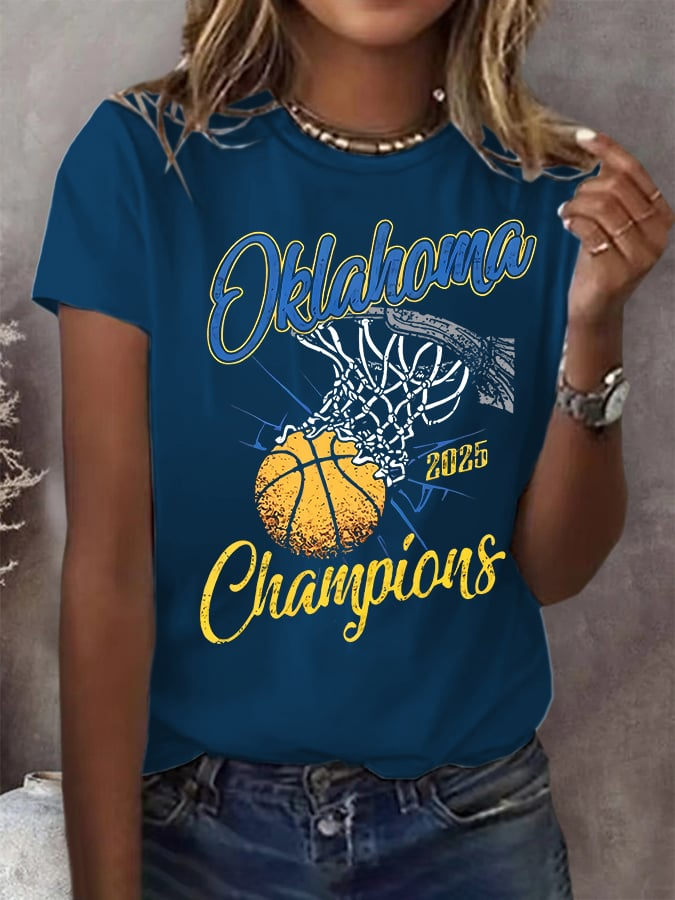 Women's Basketball Print V3 Crew Neck T-Shirt DDT NTL