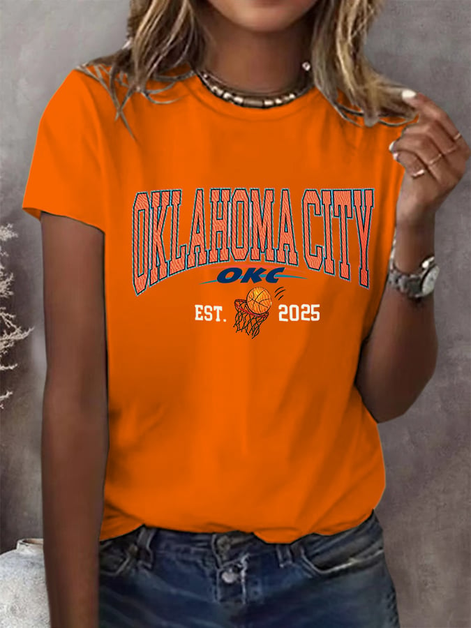 Women's Basketball Print V4 Crew Neck T-Shirt DDT NTL