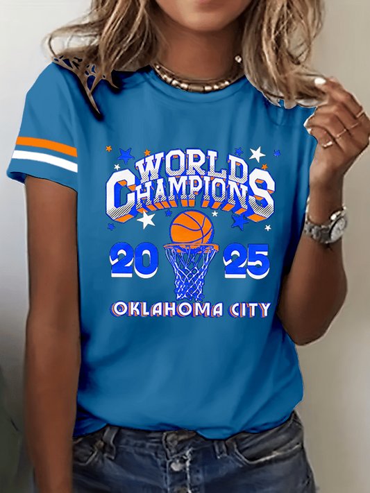 Women's Basketball Print V5 Crew Neck T-Shirt DDT NTL