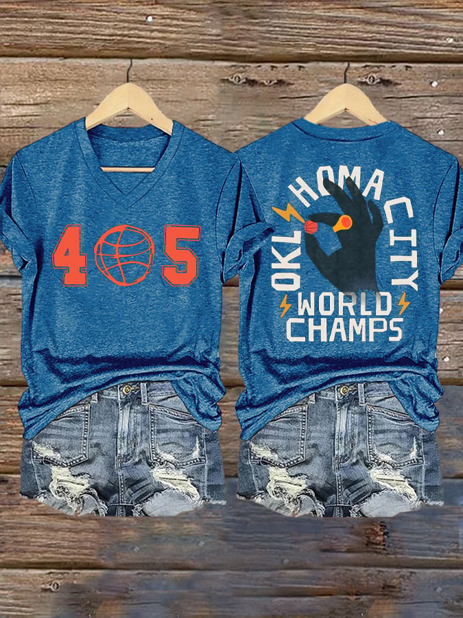 Women's Retro Basketball Team 2025 Champions Print V2 T-Shirt DDT NTL
